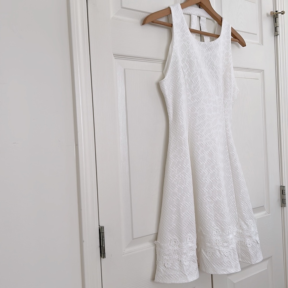 Francesca’s collection Women’s Midi Dress Sleeveless White medium - Picture 4 of 7